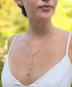 Collier Cascade Perlée