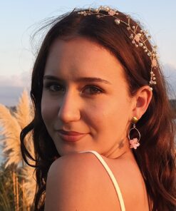 Boucles d'oreilles Cristal Rose