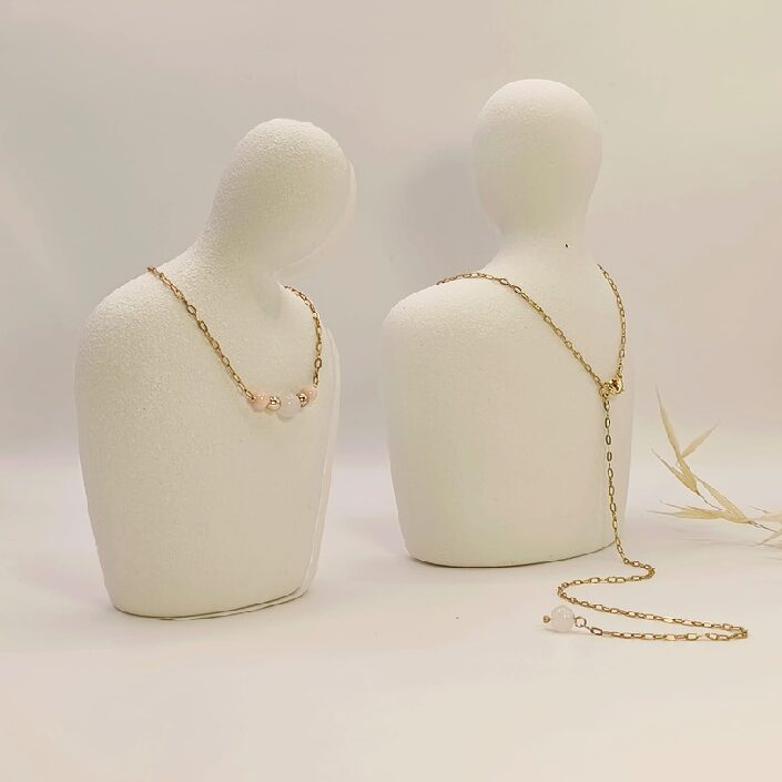 Collier de dos jardin bohème