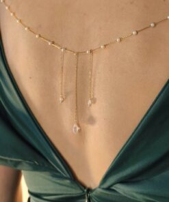 Collier de dos Rosée d'ivoire