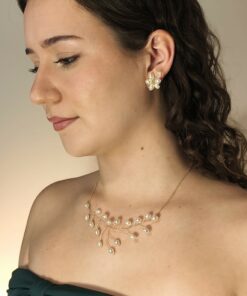 Collier vigne perlée