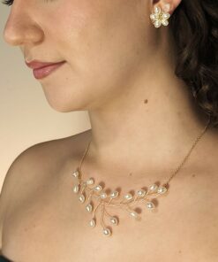 Collier de dos Vague Perlée